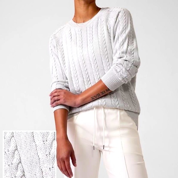 Athleta Crossroads Hawthorn Textured Crew Sweater - Picture 3 of 8